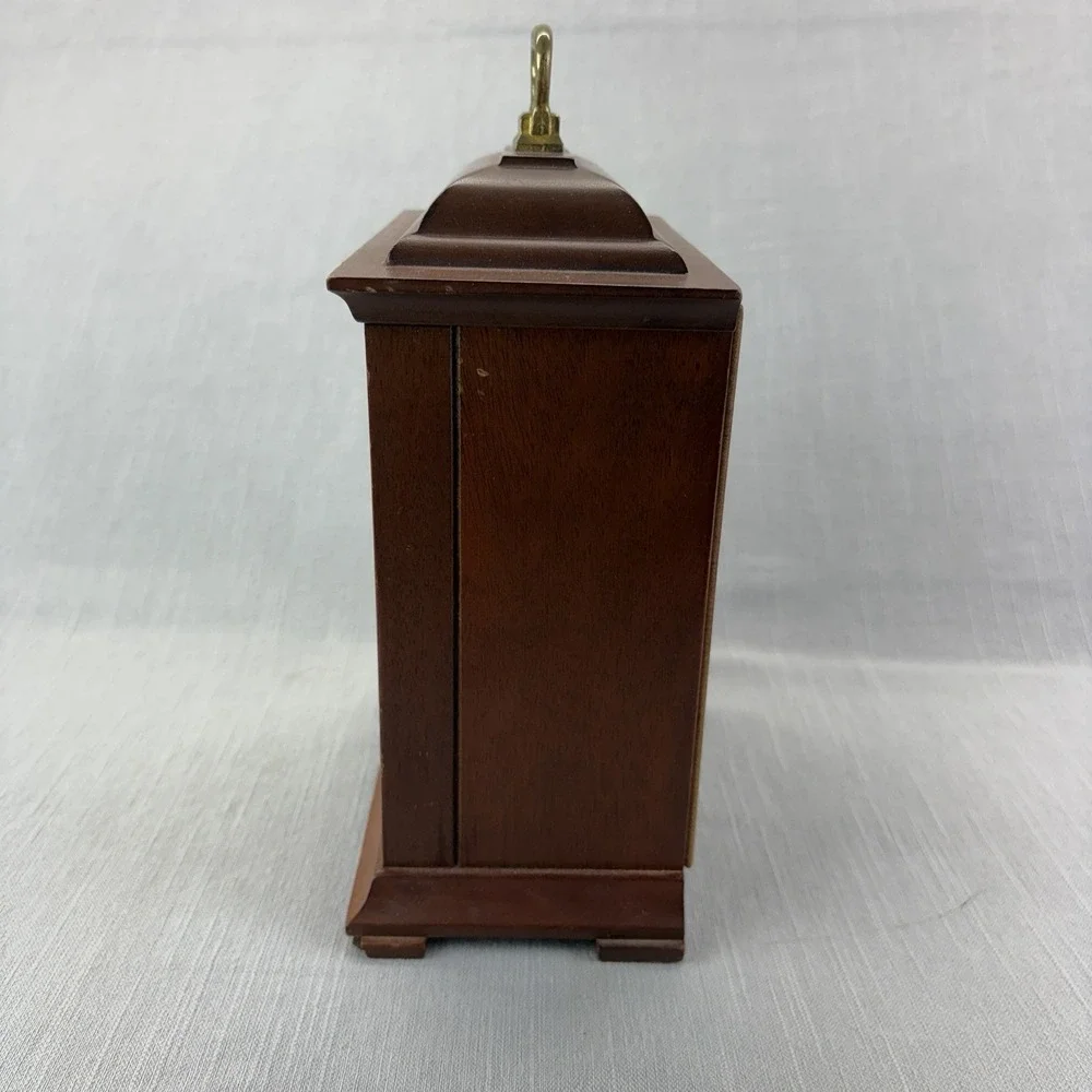 Seth Thomas Exeter Mantel Clock Westminster Chime 8-Day Keywound Wood Case